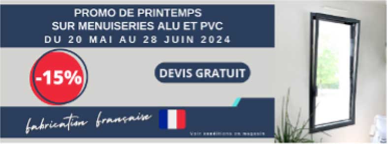 PROMOTIONS MENUISERIE ALU ET PVC